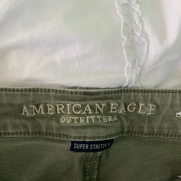 high waisted ripped green jeans - Picture 2 of 3